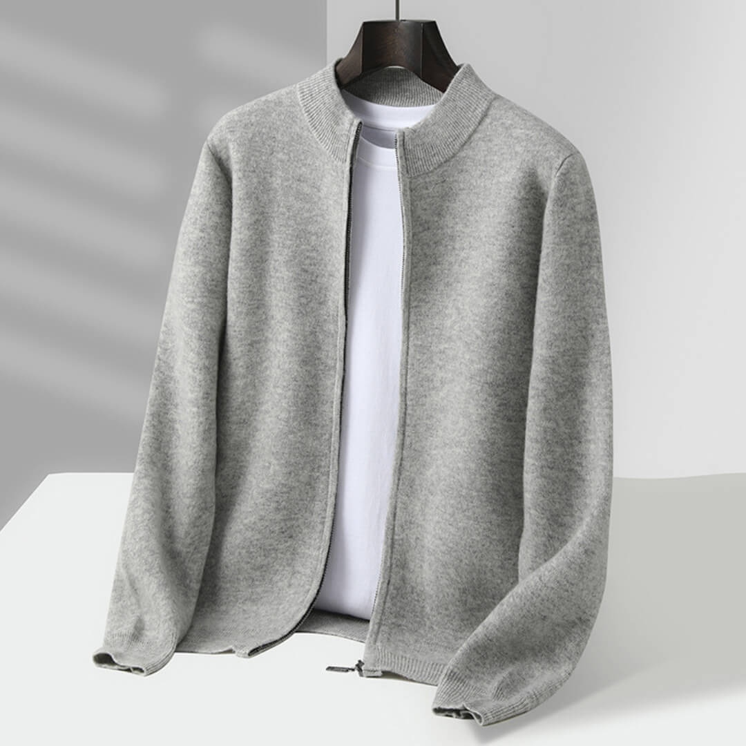 Ravello Cashmere Zip Cardigan