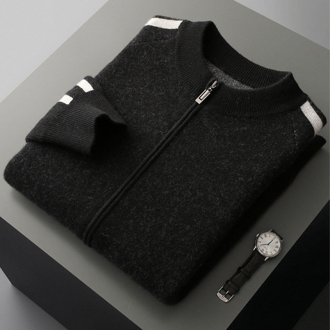 Varenna Cashmere Zip Cardigan