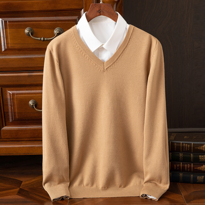 Bexford™ | Pure Cashmere V-Neck Jumper for Men
