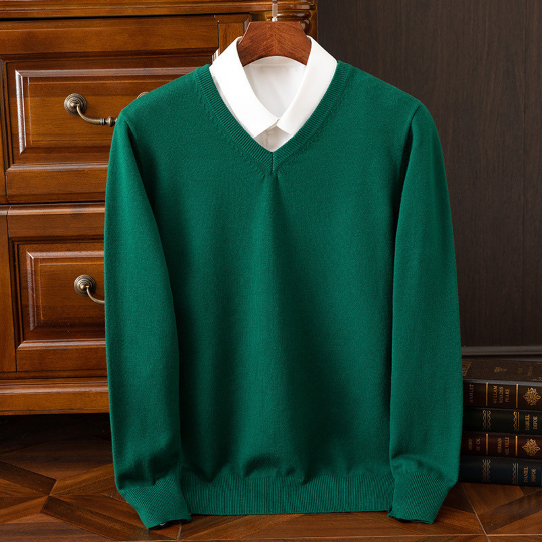 Bexford™ | Pure Cashmere V-Neck Jumper for Men