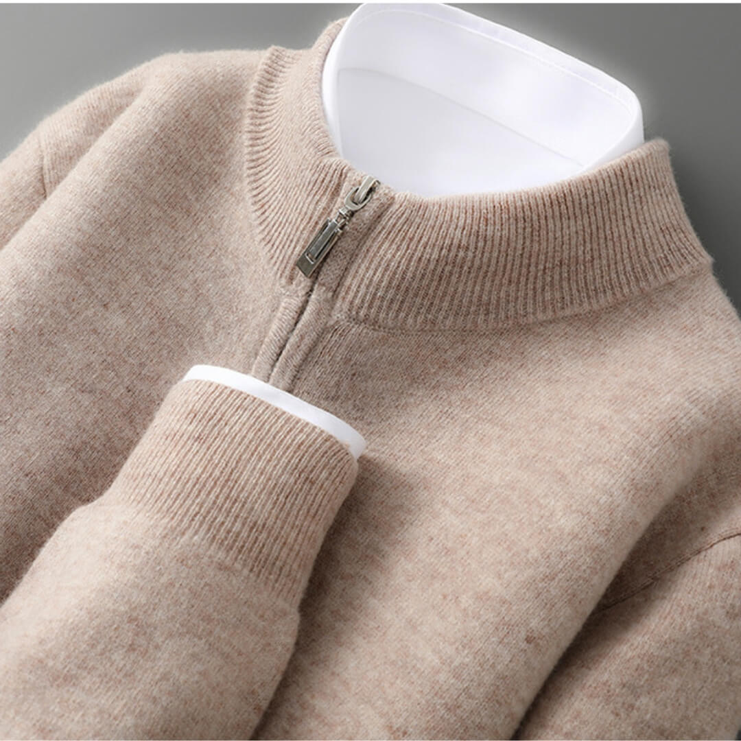 Ravello Cashmere Zip Cardigan