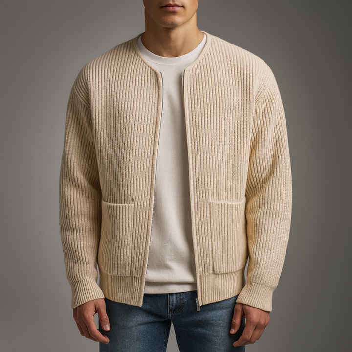 Oliver Knit Zip Cardigan