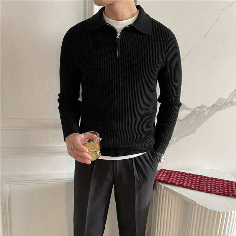 40 RULE™ |GONGJU Zipped Sweater