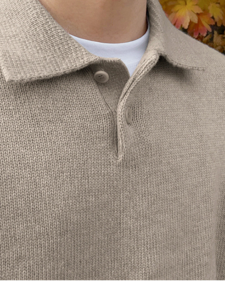 40 RULE™ |Woolen Button Half Zip