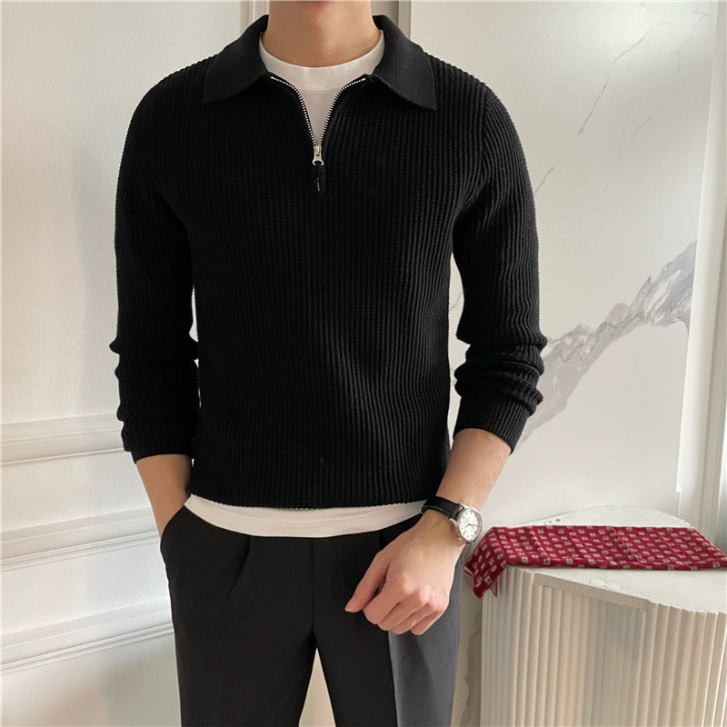 40 RULE™ |GONGJU Zipped Sweater