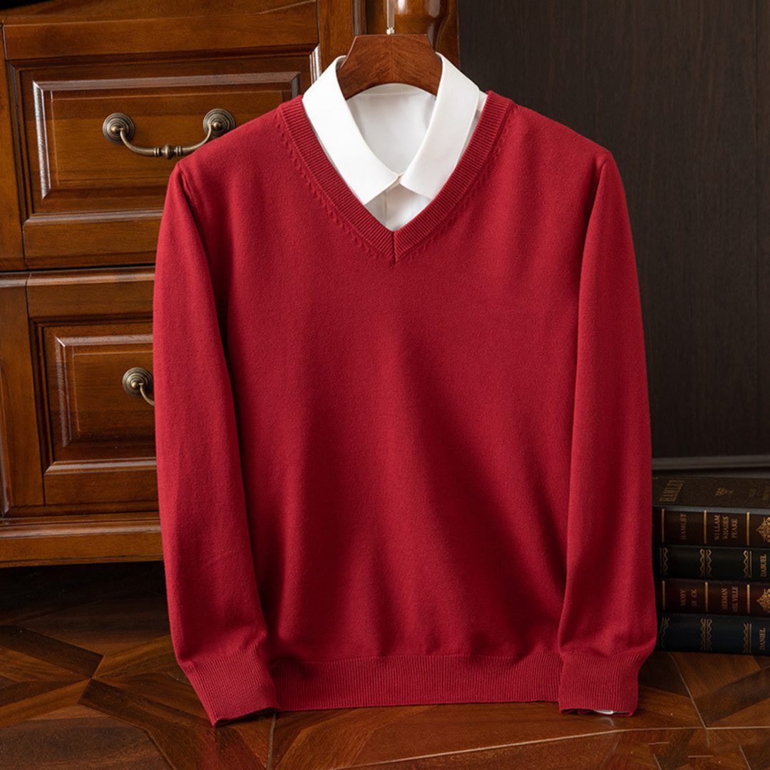 Bexford™ | Pure Cashmere V-Neck Jumper for Men