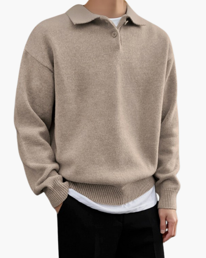 40 RULE™ |Woolen Button Half Zip