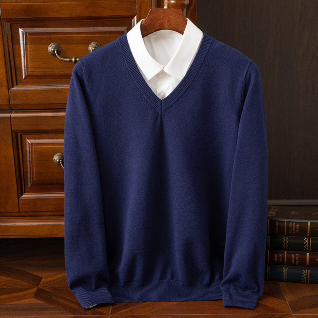 Bexford™ | Pure Cashmere V-Neck Jumper for Men