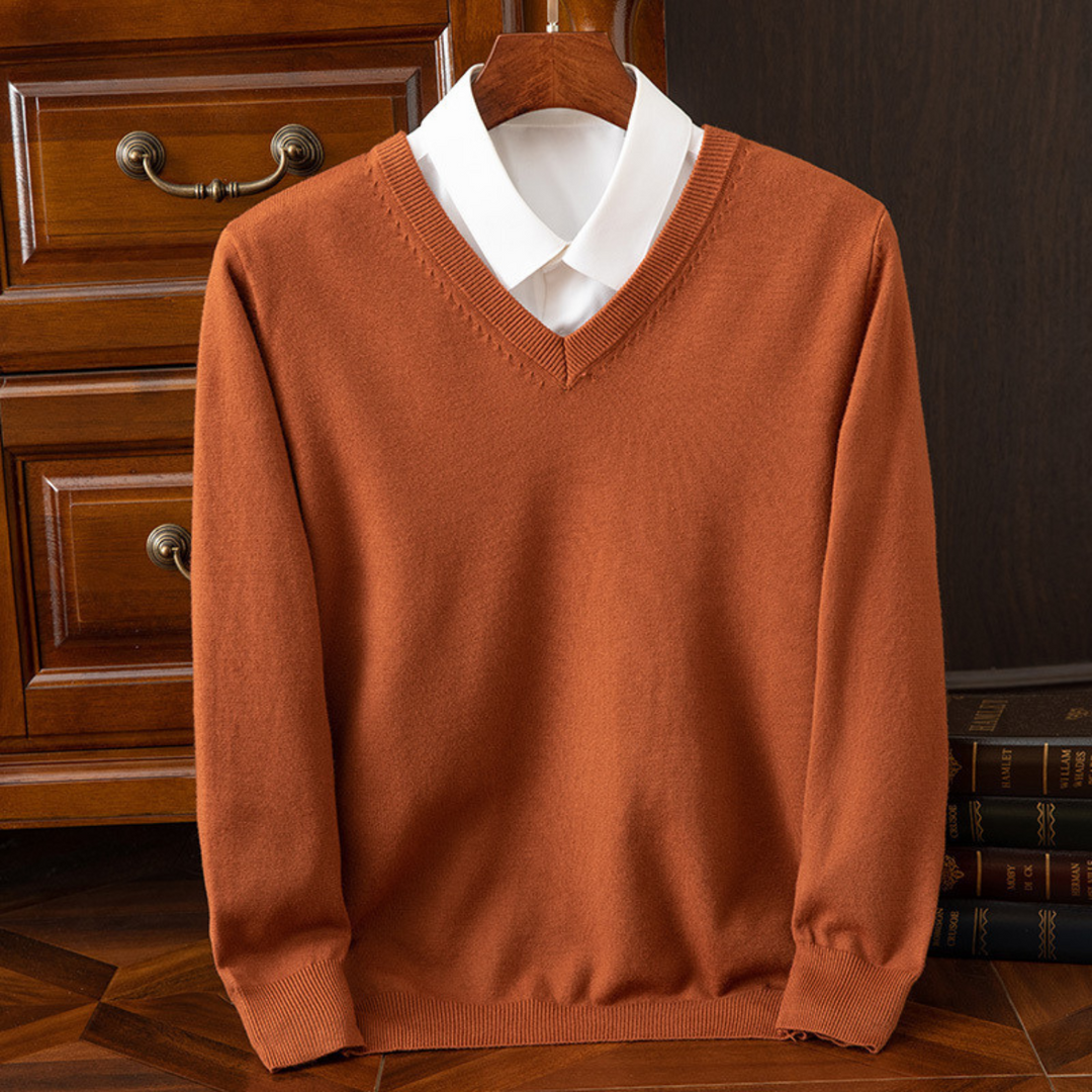 Bexford™ | Pure Cashmere V-Neck Jumper for Men