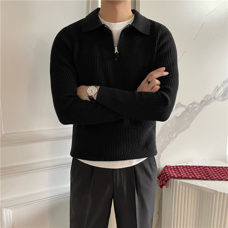 40 RULE™ |GONGJU Zipped Sweater