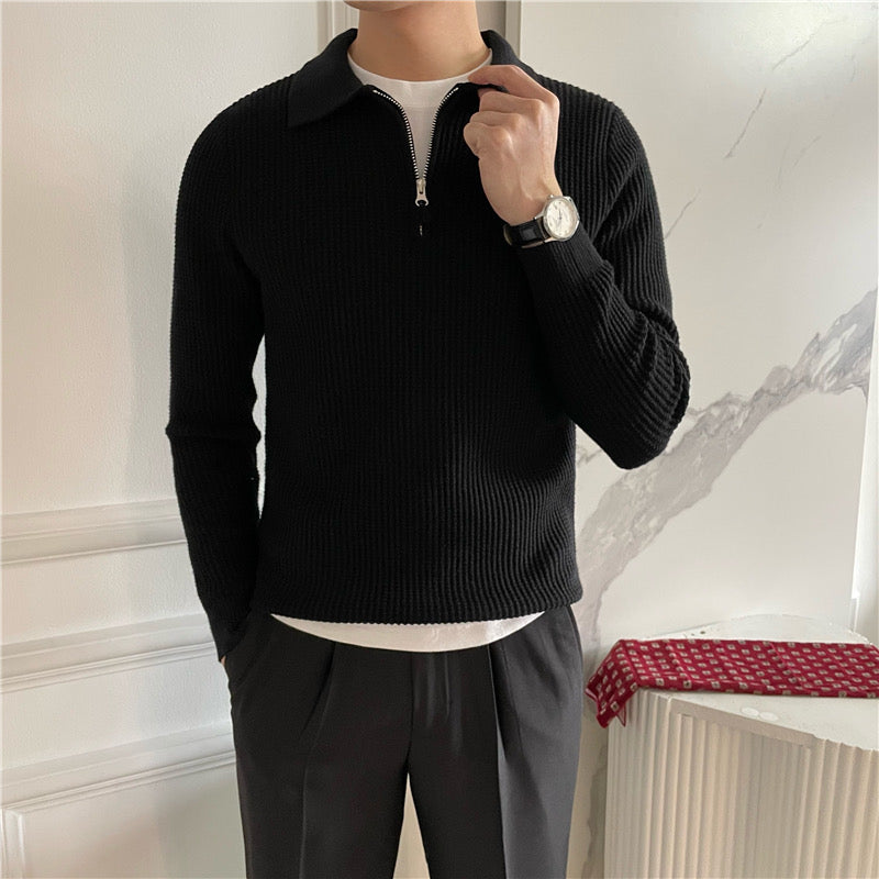 40 RULE™ |GONGJU Zipped Sweater