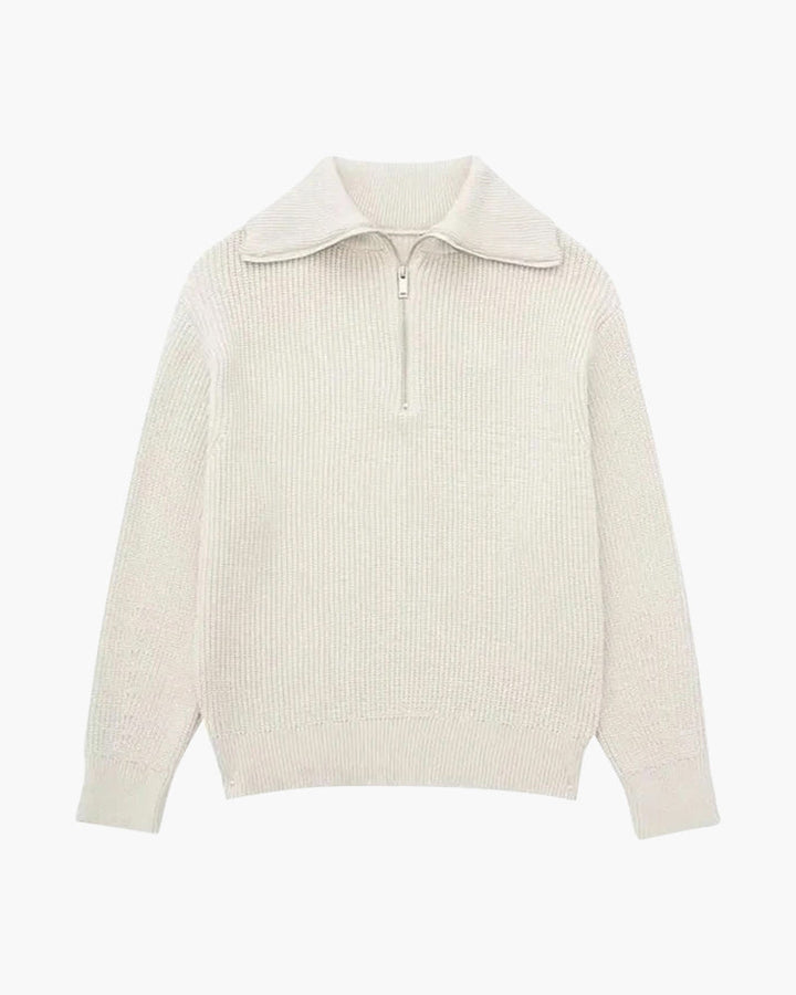 40 RULE™ | Striped Zip Up Sweater