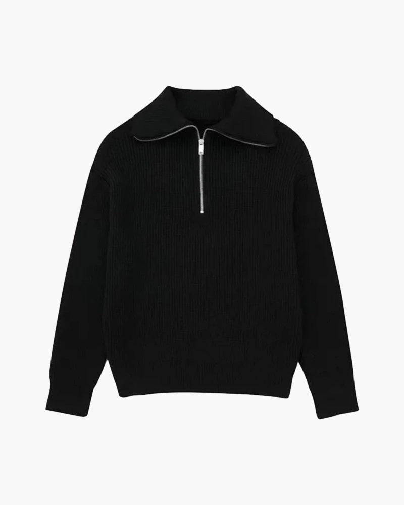 40 RULE™ | Striped Zip Up Sweater