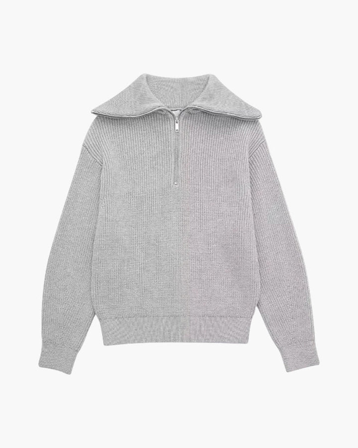 40 RULE™ | Striped Zip Up Sweater