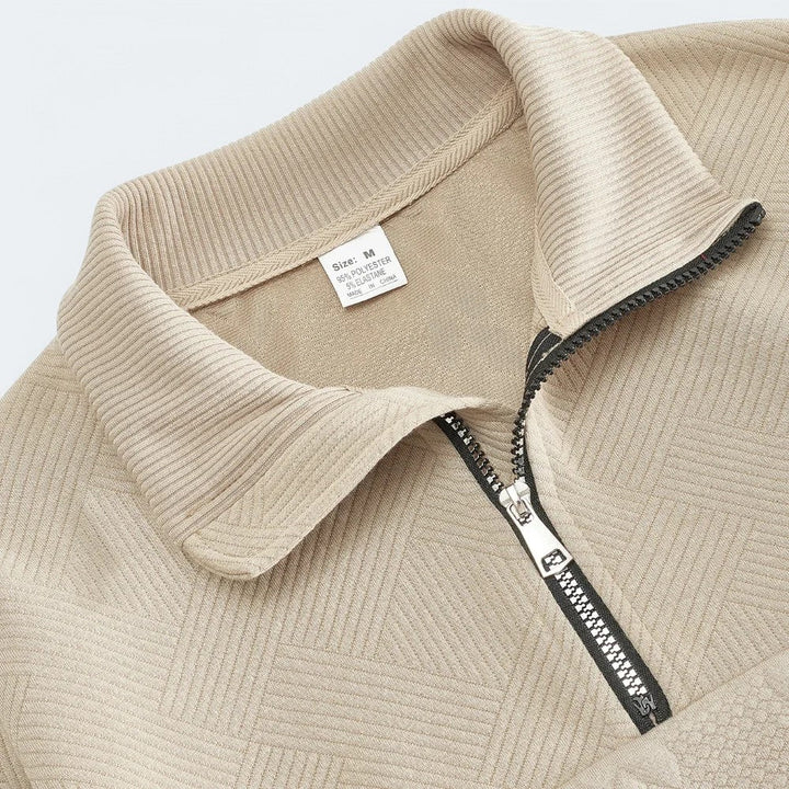 Leonardo Cotton Half Zip