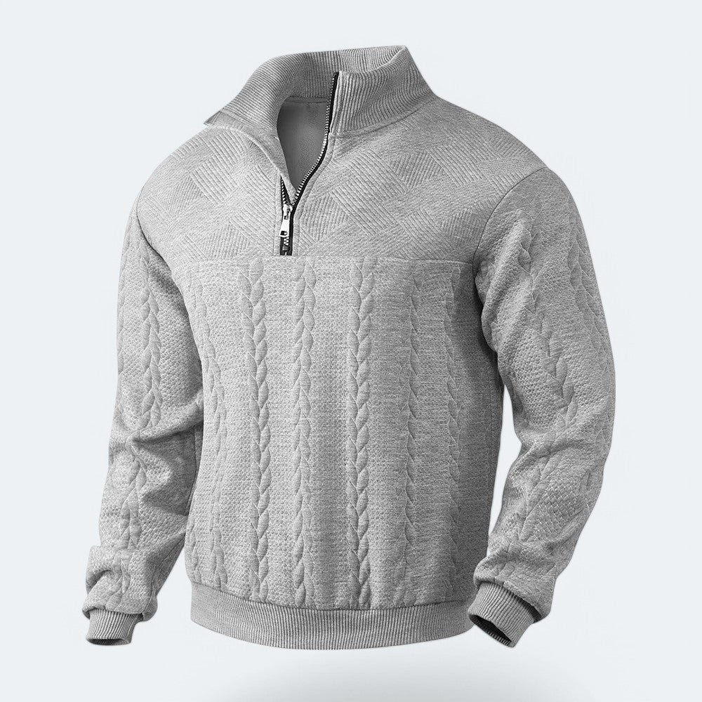 Leonardo Cotton Half Zip