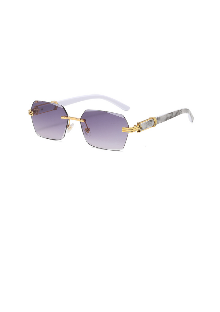 40 RULE™ | White Marble Gold | Blue