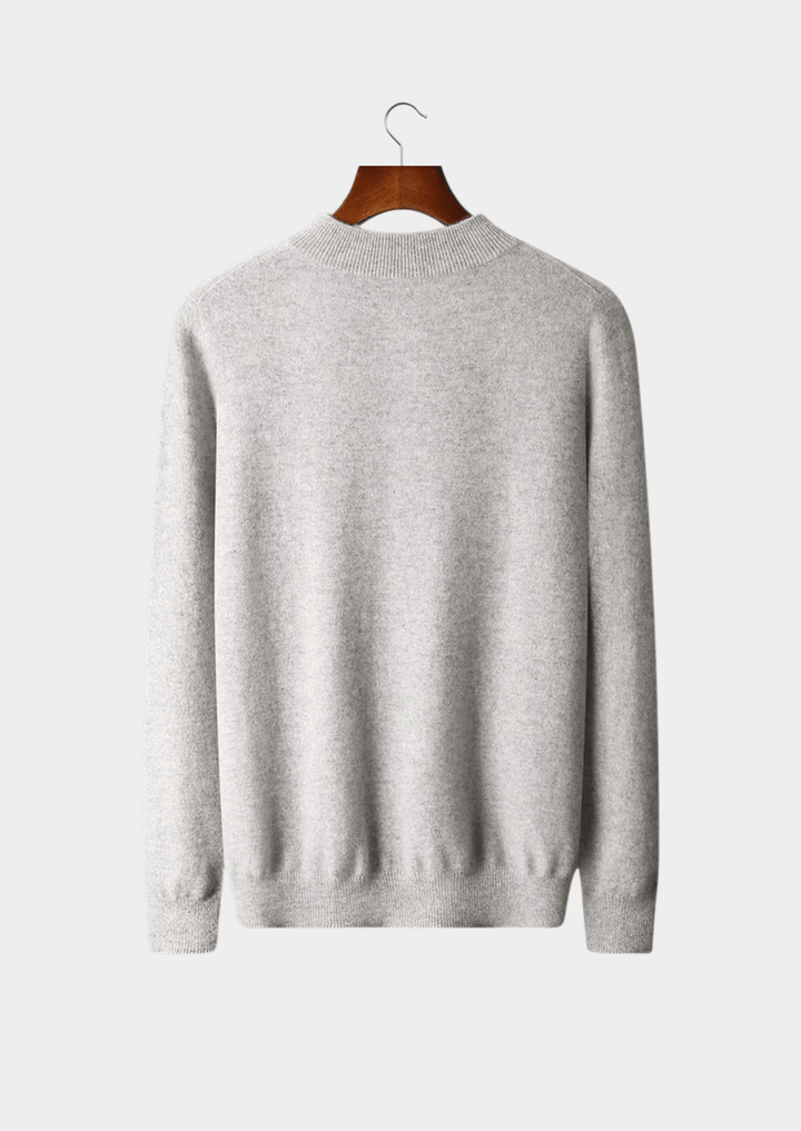 MERINO WOOL CLASSIC MOCKNECK SWEATER
