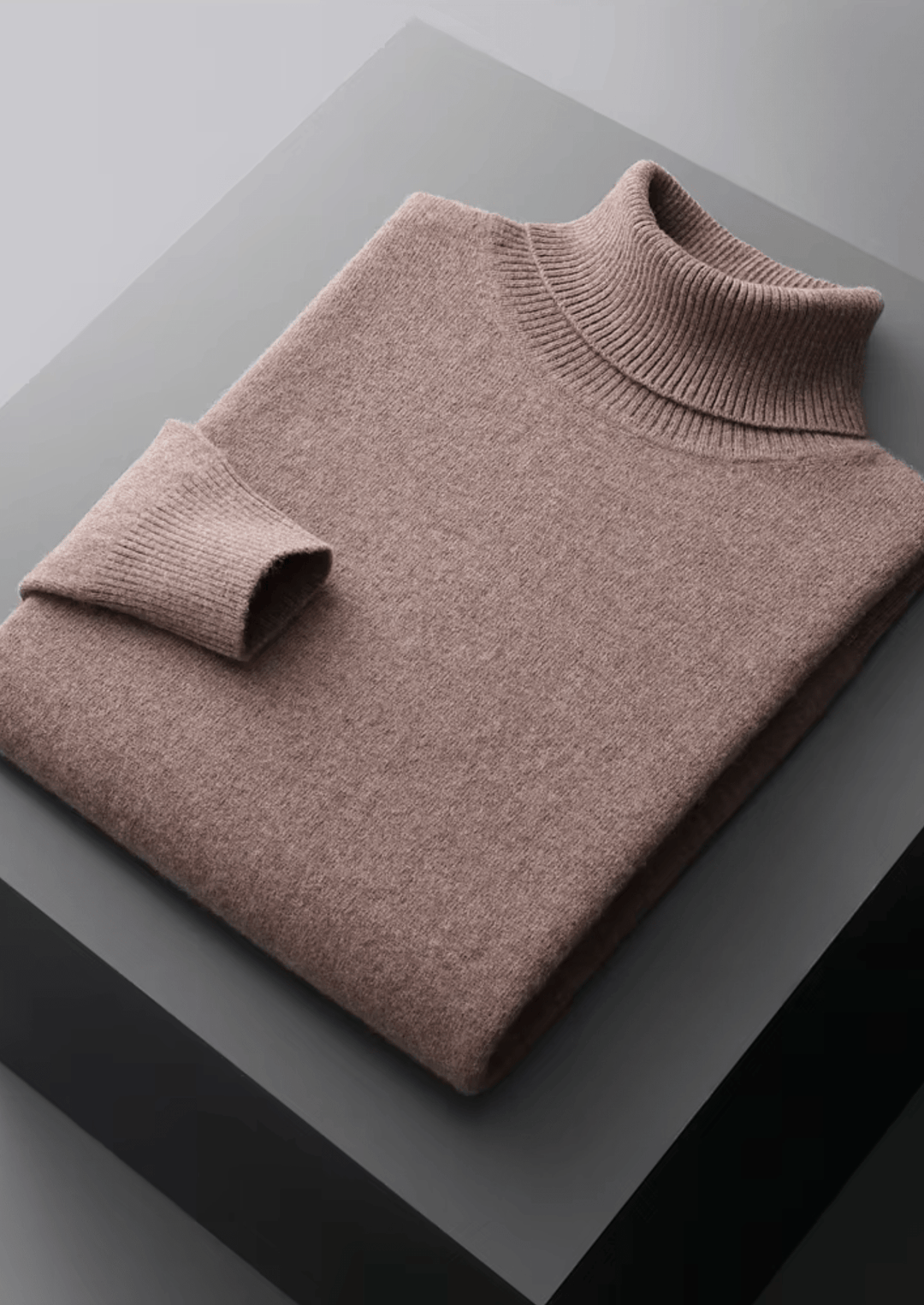 MERINO WOOL CLASSIC ROLLNECK SWEATER