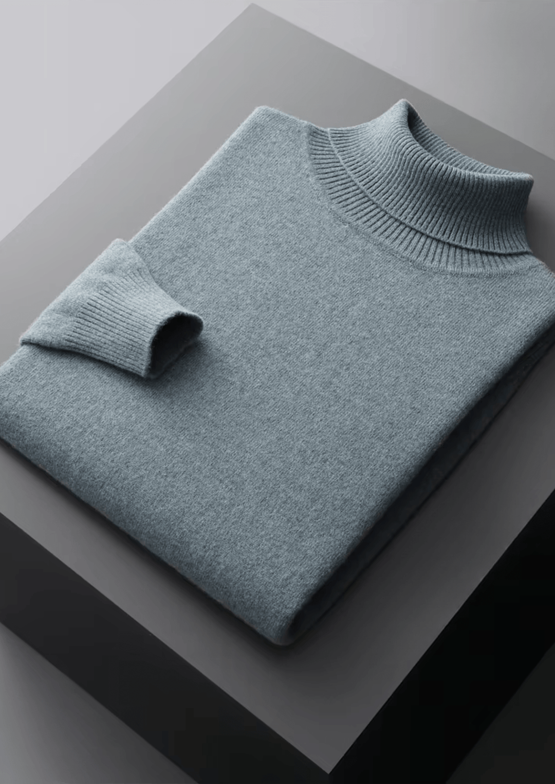 MERINO WOOL CLASSIC ROLLNECK SWEATER