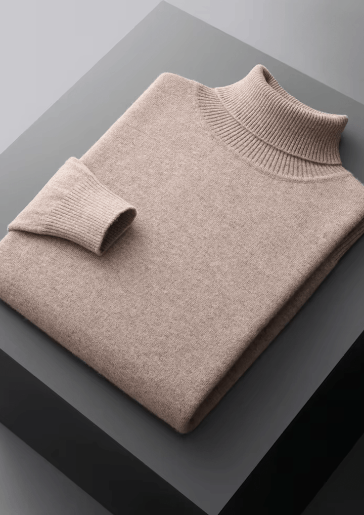 MERINO WOOL CLASSIC ROLLNECK SWEATER