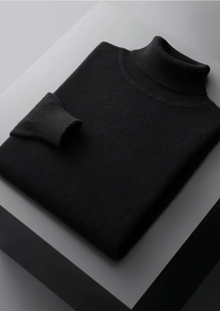 MERINO WOOL CLASSIC ROLLNECK SWEATER