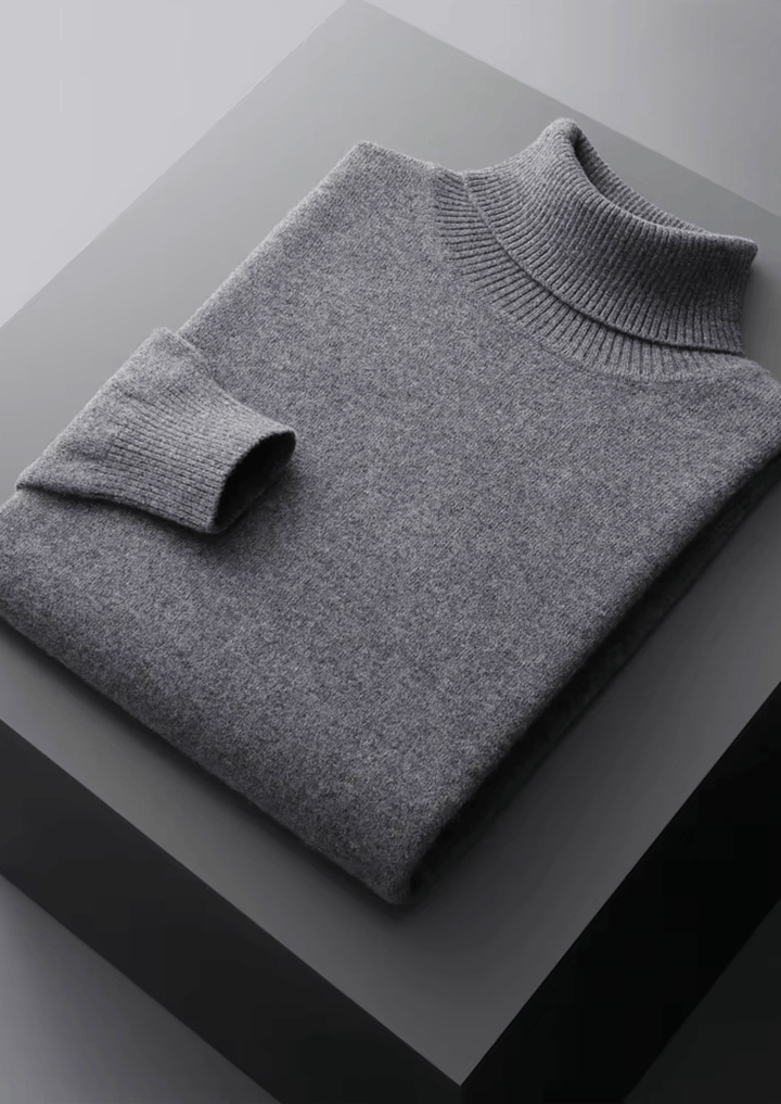 MERINO WOOL CLASSIC ROLLNECK SWEATER